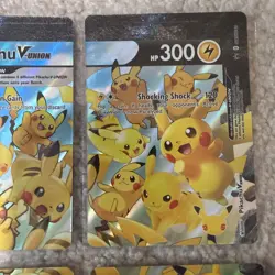 Pokemon Pikachu V-Union Jumbo Oversized Trading Card Plus Celebrations Cards - Image 4