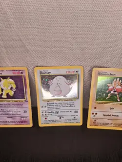 Pokemon TCG Holo 7-Card Lot English Hypno Chansey Hitmonchan Dark Weezing - Image 3