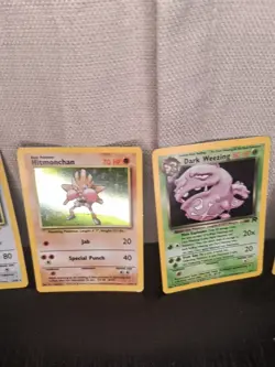 Pokemon TCG Holo 7-Card Lot English Hypno Chansey Hitmonchan Dark Weezing - Image 4