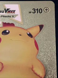Pokemon Card Pikachu Vmax Gold Pokemon Gold Metal Card - METAL CARD TCG - Image 5