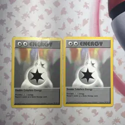 2x Pokemon Shadowless Double Colorless Energy 96/102 Card TCG - Image 1