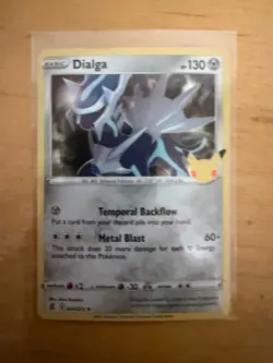 Dialga 20/25 Pokemon Card Celebrations Rare 130 HP Holo Lightly Played AA - Image 1