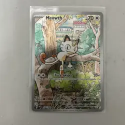 Meowth 106/094 Holo Illustration Rare Phantasmal Flames Pokemon Card - Image 1