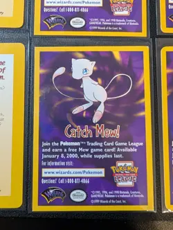 Lot of 14 vintage Pokemon card black Star promo inserts Catch Mew Ancient WOTC - Image 3
