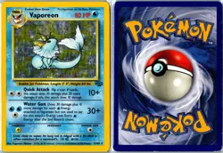 Vintage Pokemon Card - Vaporeon Jungle 12/64 1999 Rare Holo Unlimited HP - Image 3