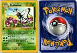 Pokemon Card - Butterfree Jungle 33/64 1999 Uncommon 1st Edition Heavily Played - Image 3
