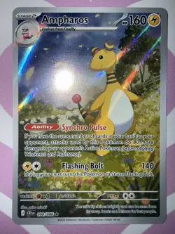 Ampharos 090/086 Illustration Rare Pokemon Card Chaos Rising IR Holo NM - Image 2
