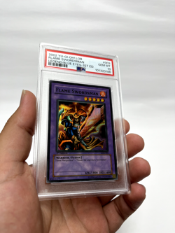 Yugioh Flame Swordsman LOB-003 1st Edition PSA 10 GEM MINT (Wavy) - Image 3