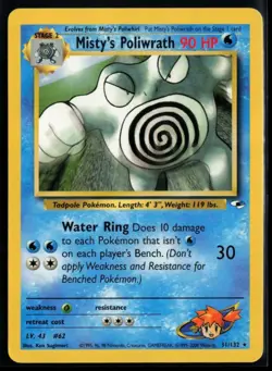 2000 Gym - Heroes Misty’s Poliwrath #31 Non Holo Rare Pokemon Card - Image 1