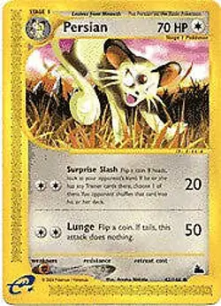 E Skyridge - Persian Pokemon Card 42/144 - Image 1