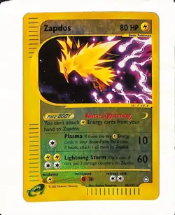 ZAPDOS HOLO REVERSE #44/147 Rare Eng Aquapolis E-Series 2002 - Pokemon Card - Image 1