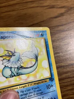 Vaporeon 28/64 Jungle Set WOTC Rare Pokemon Card - Heavily Played - Image 3