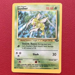 Scyther from Wizards of the Coast set 1999 card / Holo Rare / English / LP - Image 1