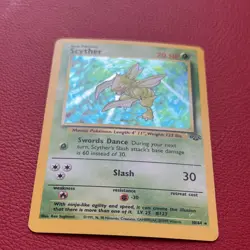 Scyther from Wizards of the Coast set 1999 card / Holo Rare / English / LP - Image 2
