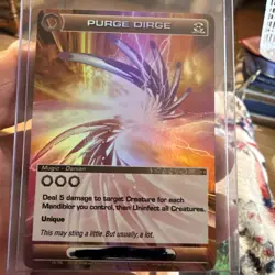 Chaotic Mugic card ULTRA RARE Purge Dirge low - Image 1