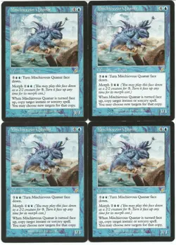 MTG Mischievous Quanar x4 Scourge Rare LP - Image 1