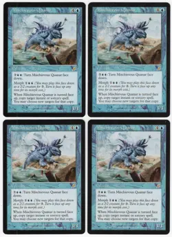Mischievous Quanar x4 4x 2003 Scourge PLAYSET Blue Rare Creature MTG NM AZ2 - Image 1