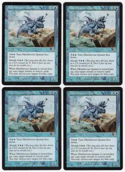 Mischievous Quanar x4 4x 2003 Scourge PLAYSET Blue Rare Creature MTG NM AZ3 - Image 1