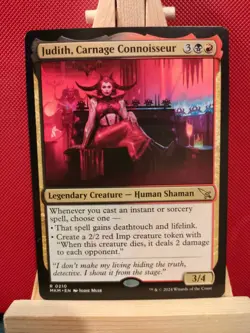 Judith, Carnage Connoisseur - Murders at Karlov Manor - Rare - NM - MTG - Image 1