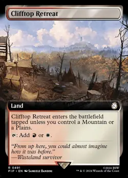 Clifftop Retreat X1 EXTENDED ART FOIL-NM/M- Universes Beyond: Fallout - Image 1