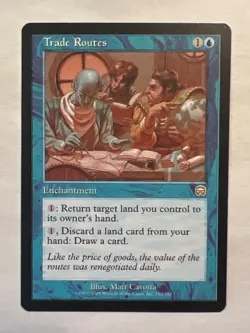 MTG - Trade Routes - Mercadian Masques - Rare - LP - Magic the Gathering - Image 1