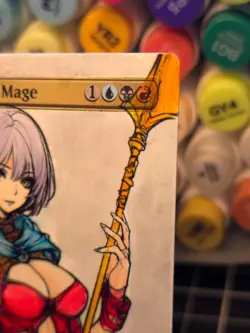 KESS, Dissident Mage - MTG *Altered Hand Colored Original Art Anime - 103025 - Image 5
