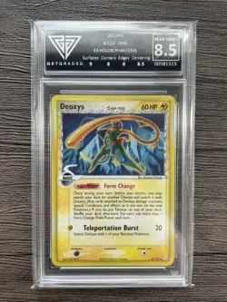 Pokemon Deoxys (6/110 EX Holon Phantoms) Graded 8.5 Near Mint+ Holo English - Image 1