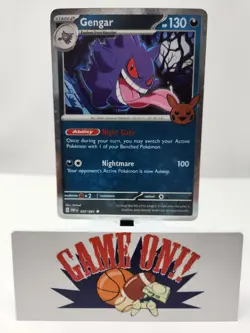 Pokemon Gengar 057/091 Paldean Fates Trick or Trade Cosmos Holo - Image 1