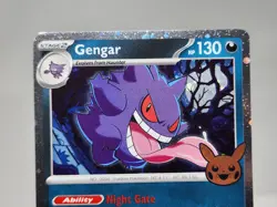 Pokemon Gengar 057/091 Paldean Fates Trick or Trade Cosmos Holo - Image 5