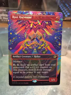310 Rust Harvester FOIL SURREAL SPACE BORDERLESS Edge of Eternities EOE MTG Card - Image 1