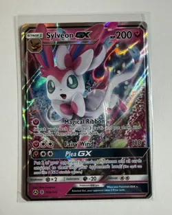Pokemon - Sylveon GX Alternate Art Holo 092A/145 (2018) (Small MISCUT on Front) - Image 1