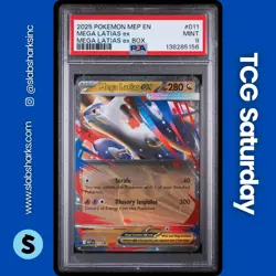 2025 POKEMON MEP BLACK STAR PROMO MEGA LATIAS EX BOX #011 MEGA LATIAS EX PSA 9 - Image 1