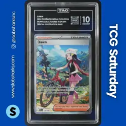 2025 POKEMON PHANTASMAL FLAMES #129/094 DAWN SPECIAL ILLUSTRATION RARE TAG 10 - Image 1