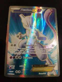 Pokemon TCG Mewtwo EX Holo Full Art Ultra Rare Card 157/162 - Image 1