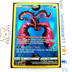 Galarian Moltres FULL ALT ART Black Star Promo card SWSH284 SWSH 2023 LP - Image 1