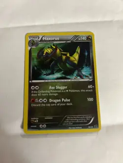 Haxorus 16/20 BW Dragon Vault Holo Rare Pokemon Card - HP used - Image 1