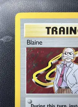 💎 1st Edition Blaine 17/132 (Holofoil) Gym Challenge Vintage Pokemon WoTC 💎 - Image 3