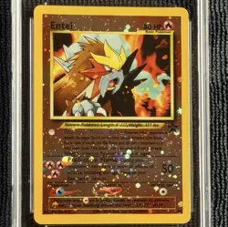 Pokemon Entei Black Star Promo #34 Reverse Holo CGC 9.5 Blue Label Swirl 🌀 - Image 5
