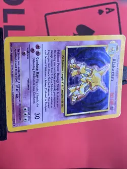 Alakazam 1/102 Base Set Holo Vintage WOTC Pokemon Card HP - Image 4