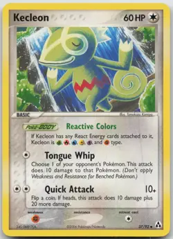 Kecleon 37/92 Uncommon Legend Maker Pokemon LP/MP - Image 1