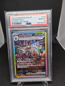 Pokemon Hydreigon ex Special Art Rare Holo #133/106 Sv8 JP 2024 PSA 10 - Image 1