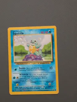 Pokemon TCG - Squirtle Unlimited Base Set 063/102 MP - Moderately Played - Image 1