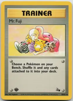 Mr. Fuji 58/62 Uncommon Fossil Pokemon 1st Edition Lightly Played - Image 1
