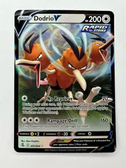 Pokemon Dodrio V #201 Fusion Strike Ultra Rare Holo NM - Image 1