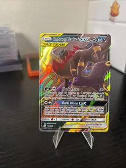 Pokemon Umbreon & Darkrai GX 125/236 SM Unified Minds Ultra Rare Holo TAG TEAM - Image 5