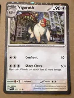 Pokemon TCG Slakoth 160/193 Vigoroth 161/193 Slaking 162/193 Cosmos Holo - Image 2