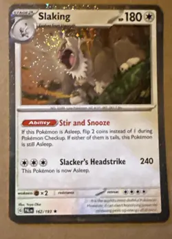 Pokemon TCG Slakoth 160/193 Vigoroth 161/193 Slaking 162/193 Cosmos Holo - Image 3