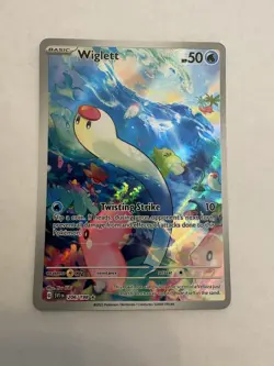 Pokemon Wiglett SV01 Illustration Rare Full Art Holo 206/198 EN 50HP - Image 1
