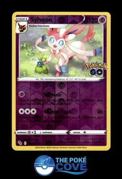 Sylveon 035/078 | Pokemon GO Reverse Holo | Pokemon Rare Holo | NM - Image 1