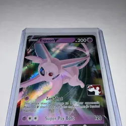 ESPEON V POKEMON HOLO PRIZE PACK TOURNAMENT STAMP 64/203 NM 2021 - Image 4